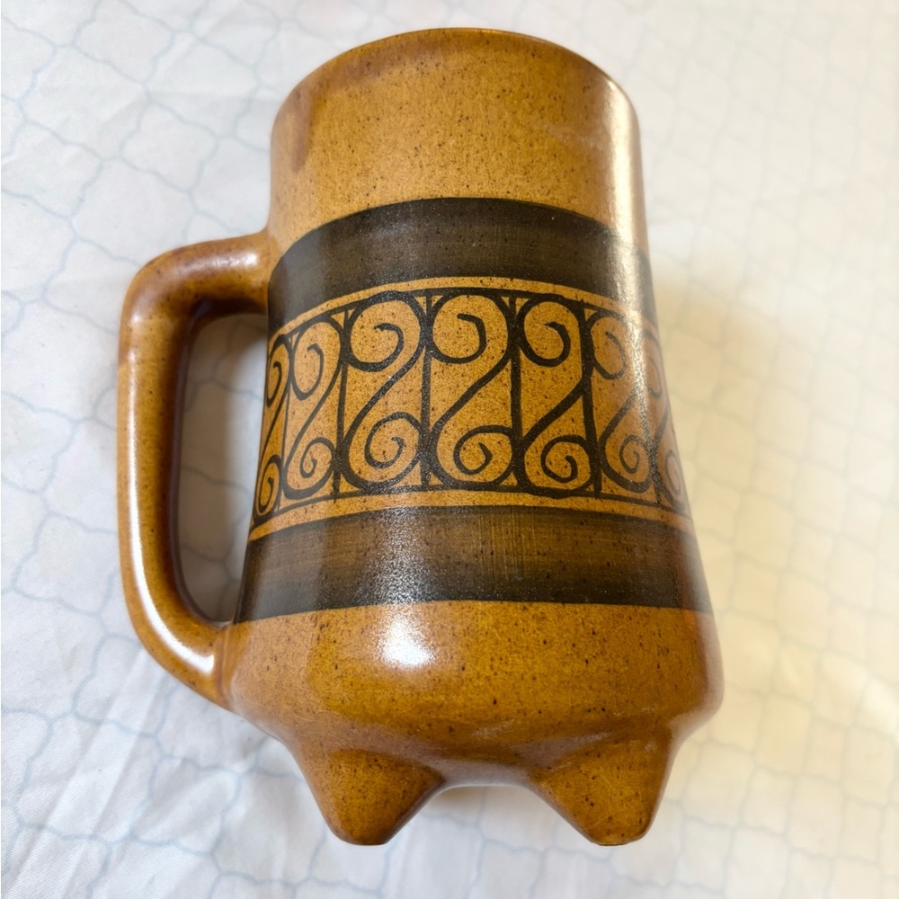 Vintage Israeli mid-century modern studio pottery vase - Picture 2 of 7